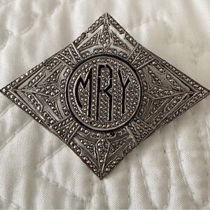 MRY. Vintage Silver Brooch